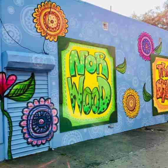 Norwood Mural by Laura Alvarez, ArtBridge