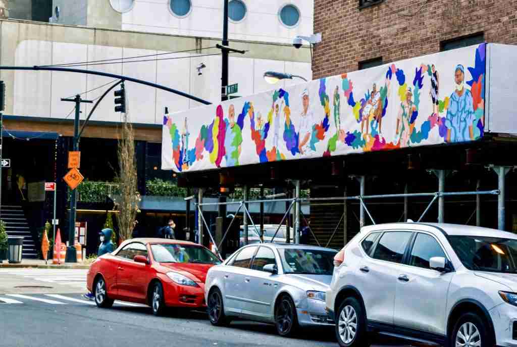 Mural of Intertwining Colors