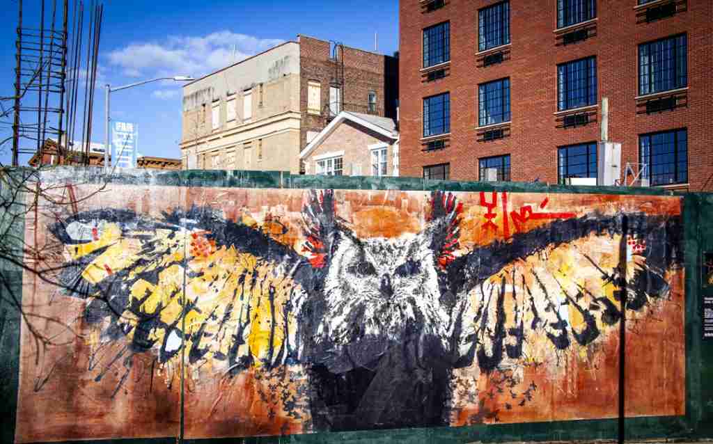 Voodo Fé's new mural, SOAR.