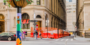 Art on Lamp Posts, Frances Smith and Michelle Weinberg, with the Alliance for Downtown New York, Winter 2021-22